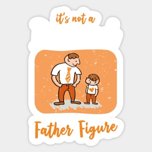 Dad Bod | White And Orange Text Funny Dad Sticker